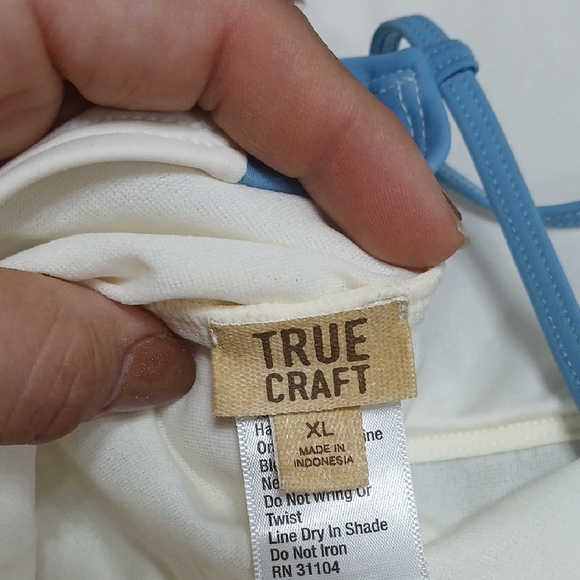 True Craft Swim Color Block Swimsuit - Red, White, and Blue, Padded, Size Xl - Picture 6 of 8